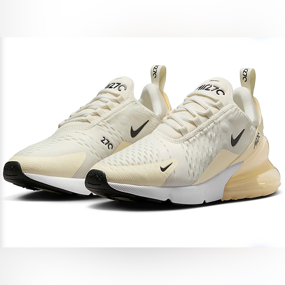 Nike Women's Air Max 270 Shoes Size 9 - Sail black coconut milk color